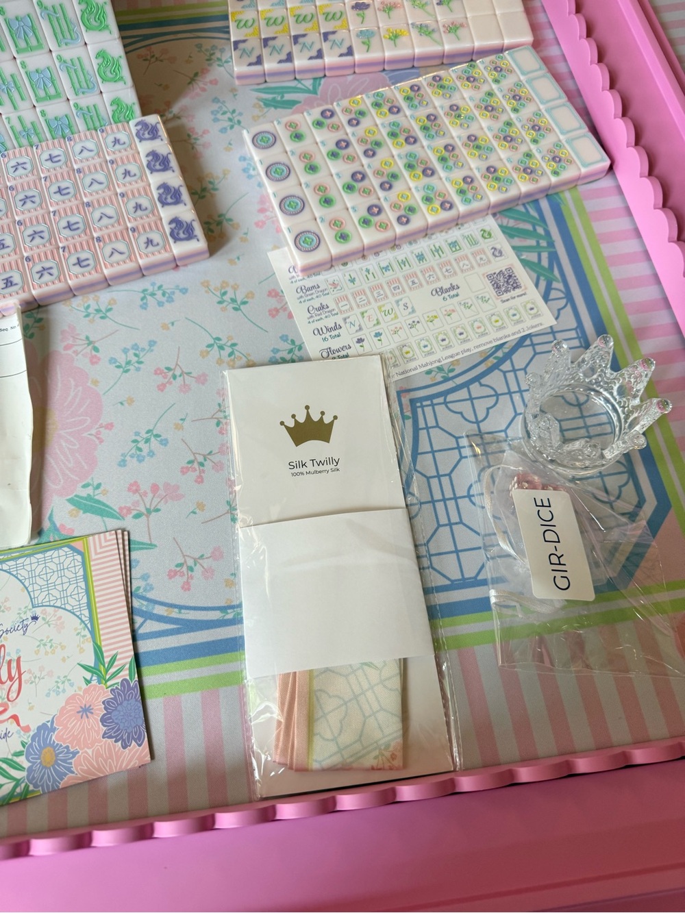The Royal Mahjong Society Girly Girl set. NWT. Bundle . So adorable . Unique - Picture 7 of 16